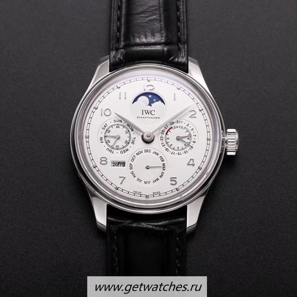 High Quality IWC Portugieser Perpetual Calendar IW503301 V9F SS White Dial 52610