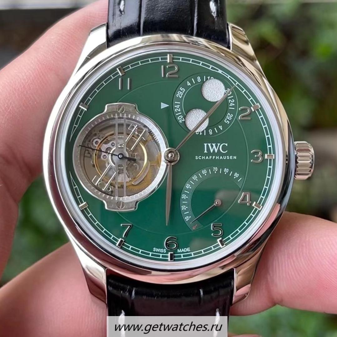 High Quality IWC Portugieser Tourbillon IW590203 150 Years BBRF SS Green Dial 94805