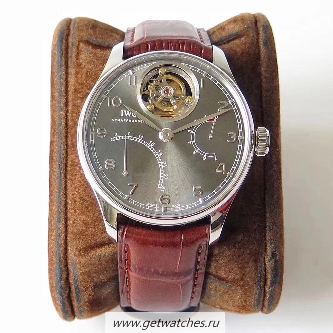 Shop IWC Portugieser Tourbillon Mystere Retrograde IW504601 ZF SS Anthracite Dial Tourbillon