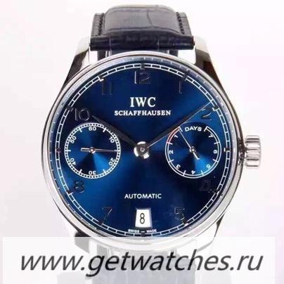 NEW Replica IWC Portuguese IW5007 Power Reserve SS Blue Dial 52010