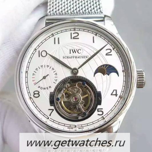 Replica IWC Portuguese Regulateur Tourbillon SS White Dial Tourbillon