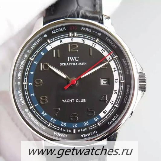 Shop IWC Portuguese Yacht Club SS Black Dial 89000