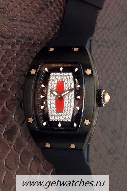 Fake Richard Mille RM007 Ladies Rose Gold & PVD D1am0nds Dial M6T51