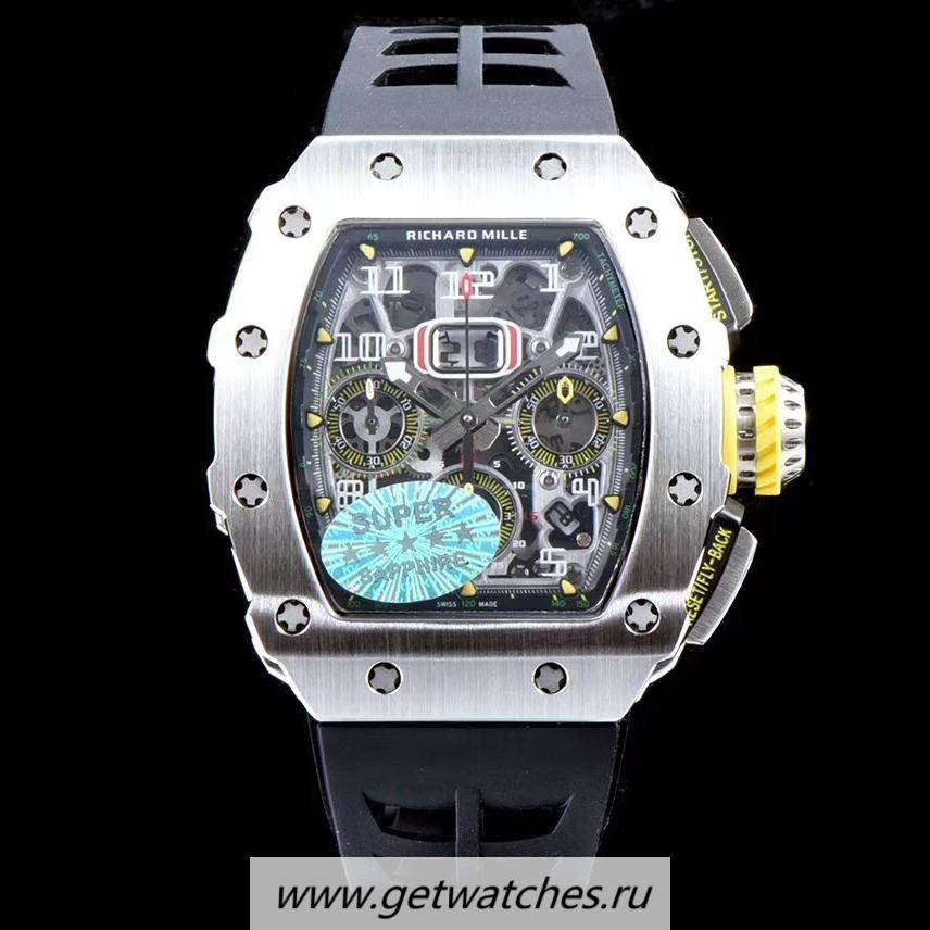 Perfect Replica Richard Mille RM011-03 KVF Titanium Black Dial 7750