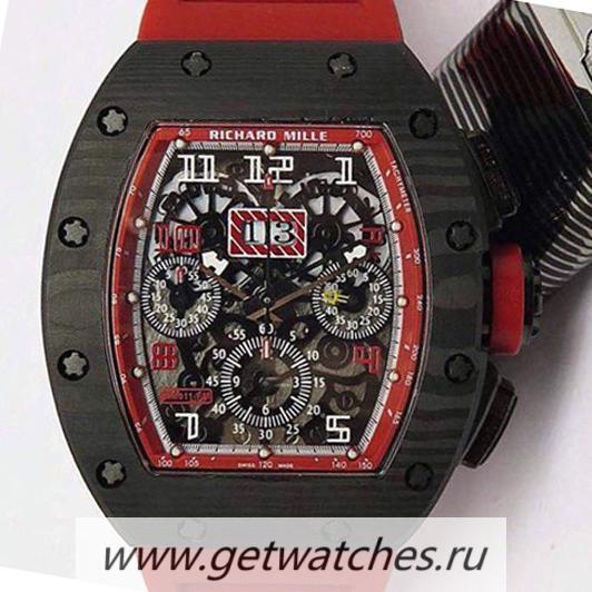 Best Price Richard Mille RM011-FM Felipe Massa Chrono Forged Carbon Red Dial 7750