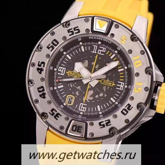 Best Price Richard Mille RM028 White PVD Black Dial 7751