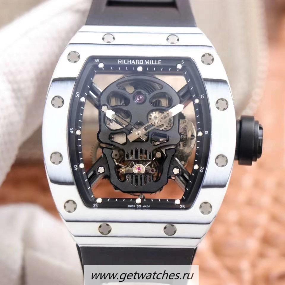 Replica Richard Mille RM052-01 JBF White Forged Carbon Skeleton Dial Tourbillon