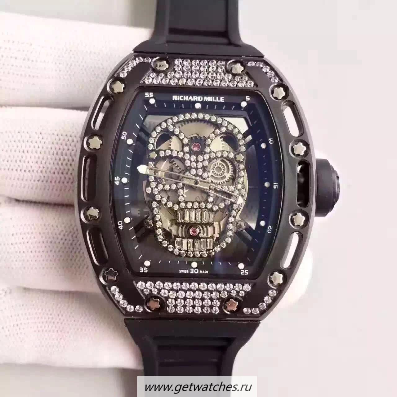 Copy Richard Mille RM052 SF PVD & D1am0nd D1am0nd Skull Dial M6T51