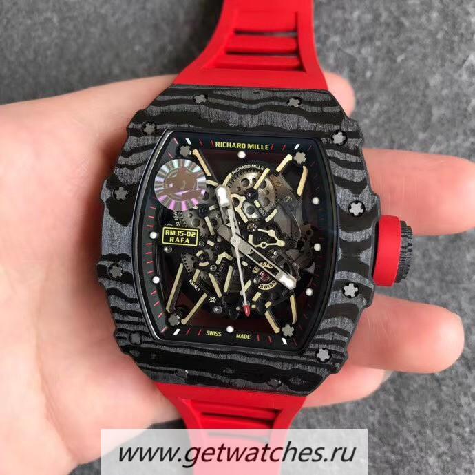 Shop Richard Mille RM35-02 Rafa ZF V2 Forged Carbon Black Dial NH05A
