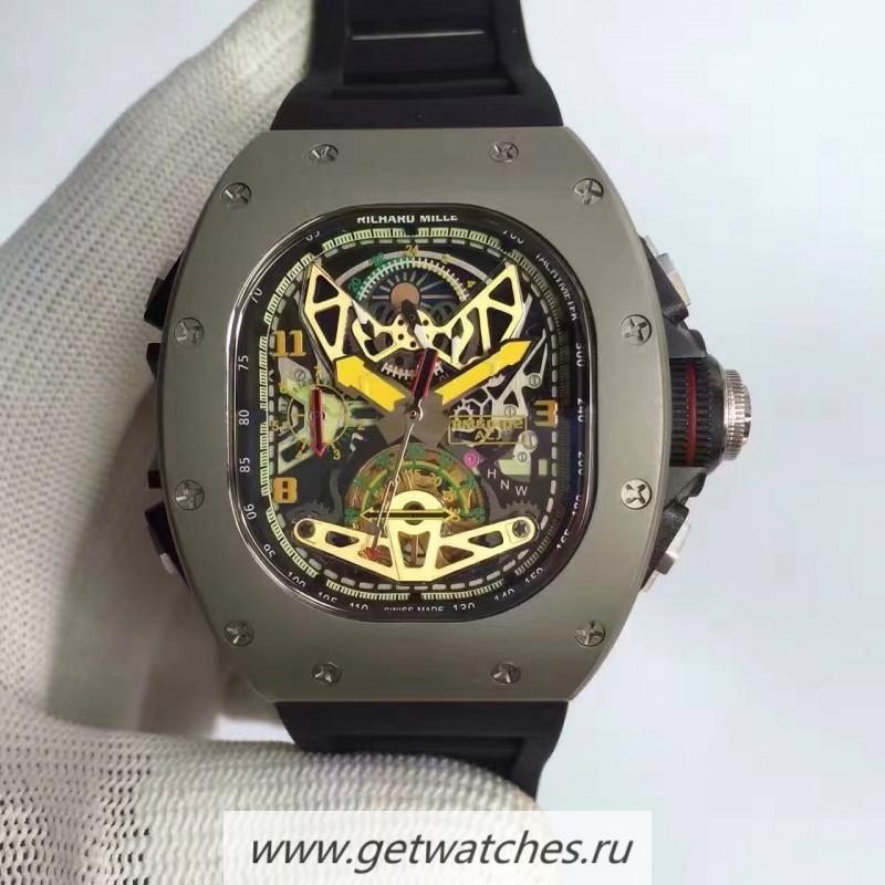 Copy Richard Mille RM50-02 ACJ KVF PVD Skeleton Dial M6T51
