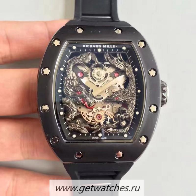 Replica Richard Mille RM57-01 Jackie Chan PVD Black Dial Dial M9015