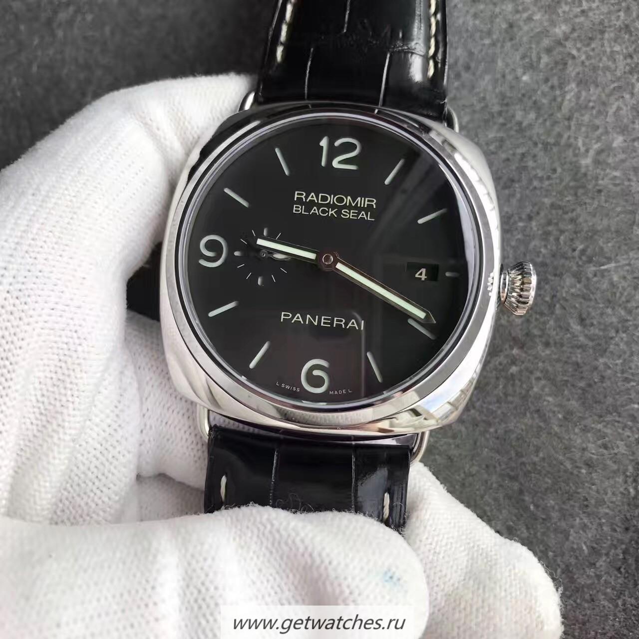 Perfect Replica Pa*e*a1 Radiomir Black Seal PAM 183 SS Black Dial OP XI
