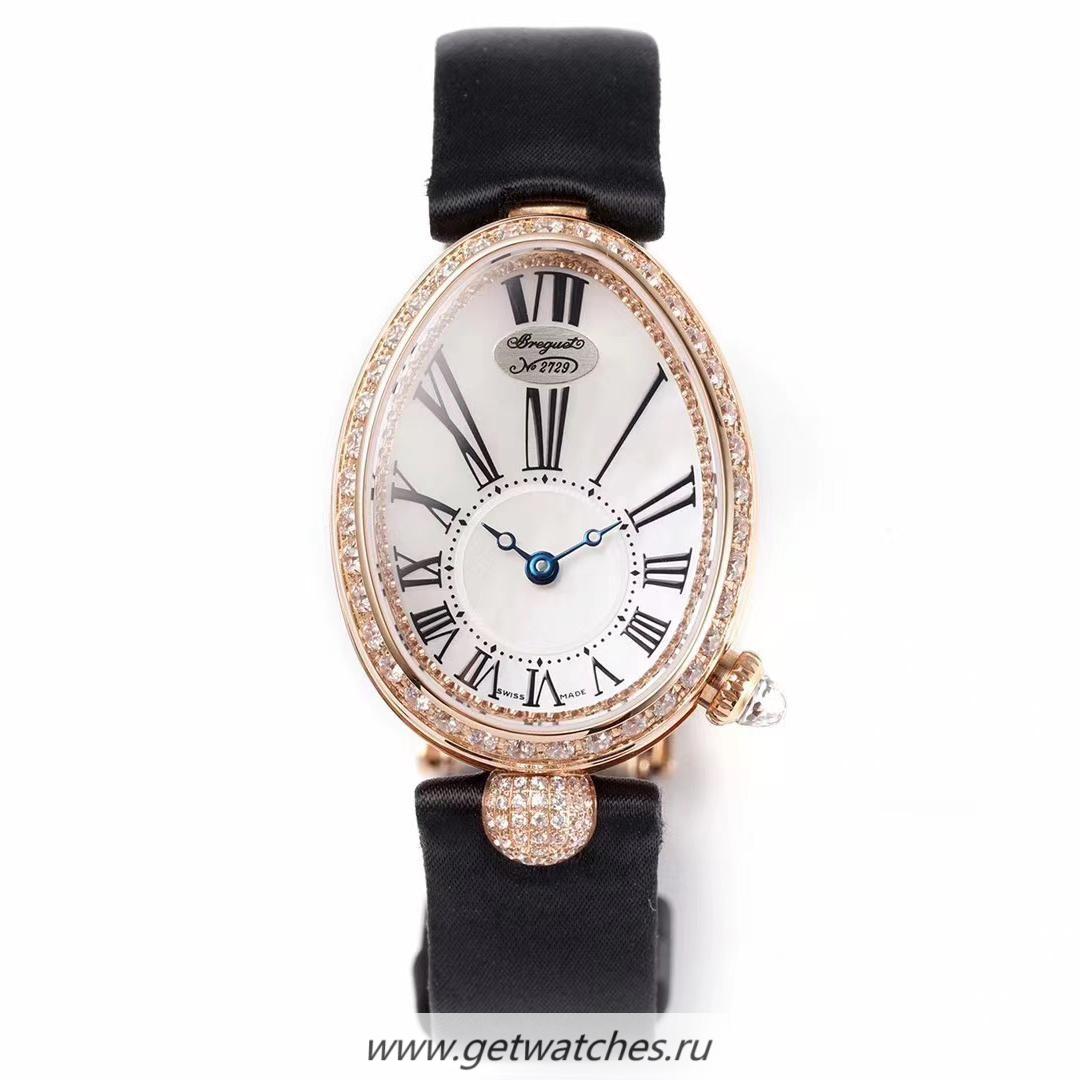 High Quality Breguet Reine de Naples ZF Rose Gold & D1am0nd White Dial Caliber 537