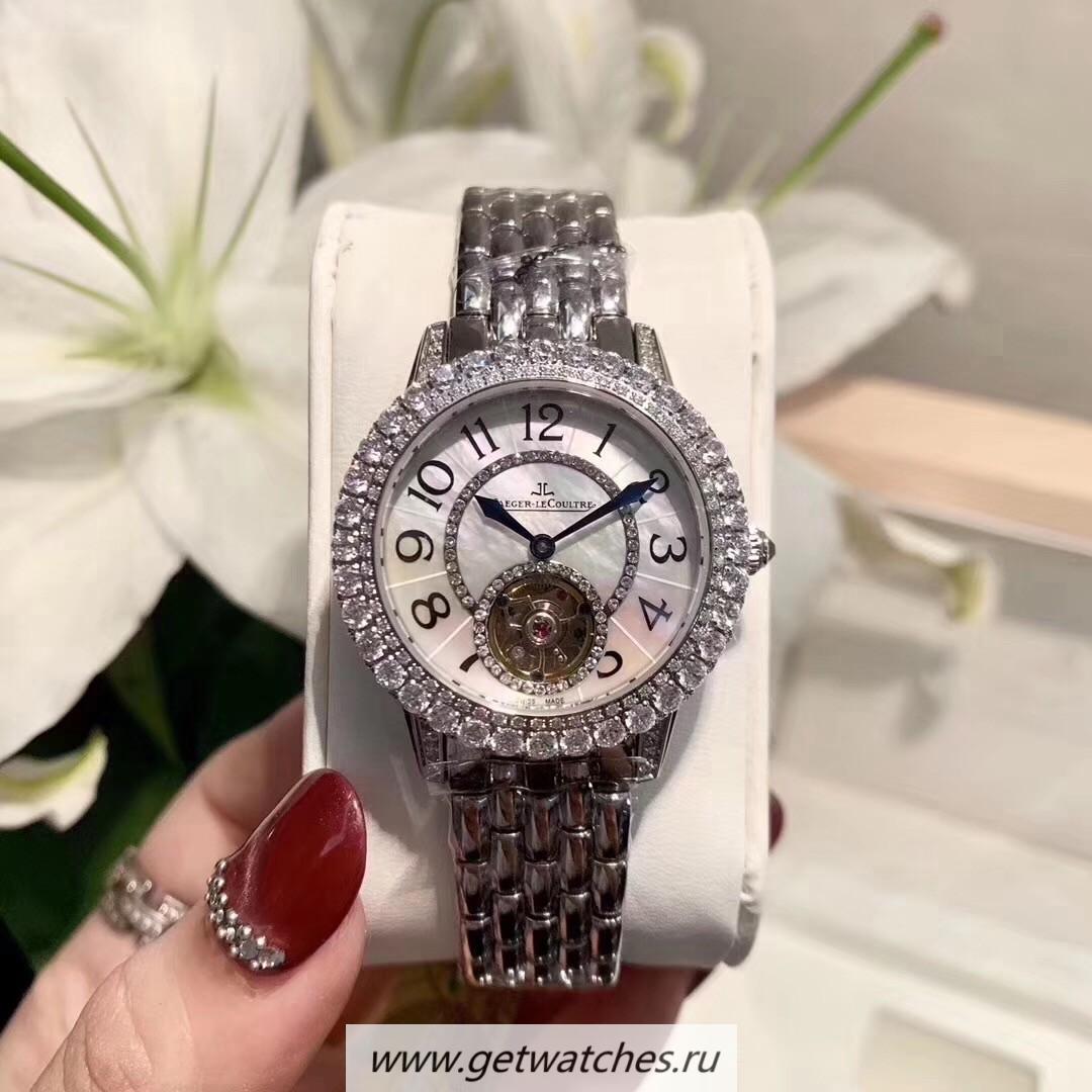 Best Price Jaeger-LeCoultre Rendez-Vous Ladies Tourbillon Q3412105 Noob Factory SS & D1am0nds MOP Dial Caliber 978