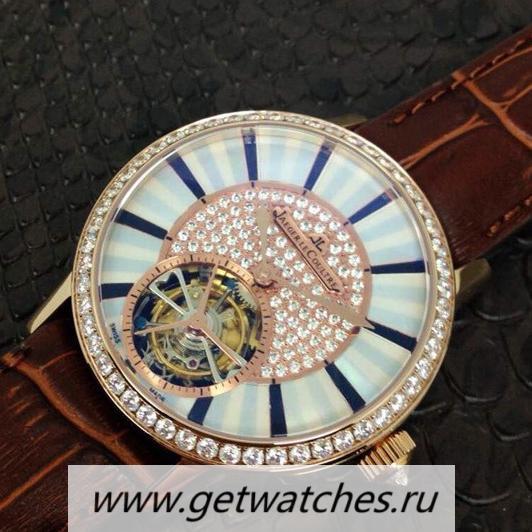 NEW Replica Jaeger-LeCoultre Rendez Vous Tourbillon Rose Gold & D1am0nds D1am0nds & Pearl Dial Tourbillon
