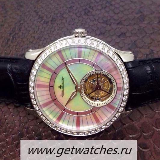 Copy Jaeger-LeCoultre Rendez Vous Tourbillon SS & D1am0nds Pearl Dial Tourbillon