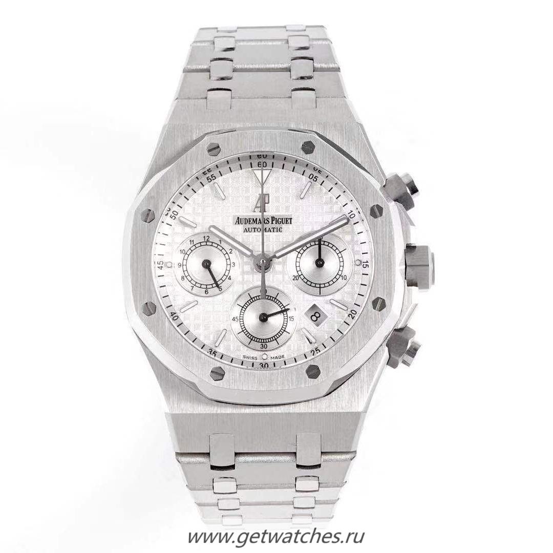 NEW Replica Audemars P1g*et Royal Oak Chrono 26331 BF SS Silver Dial 7750