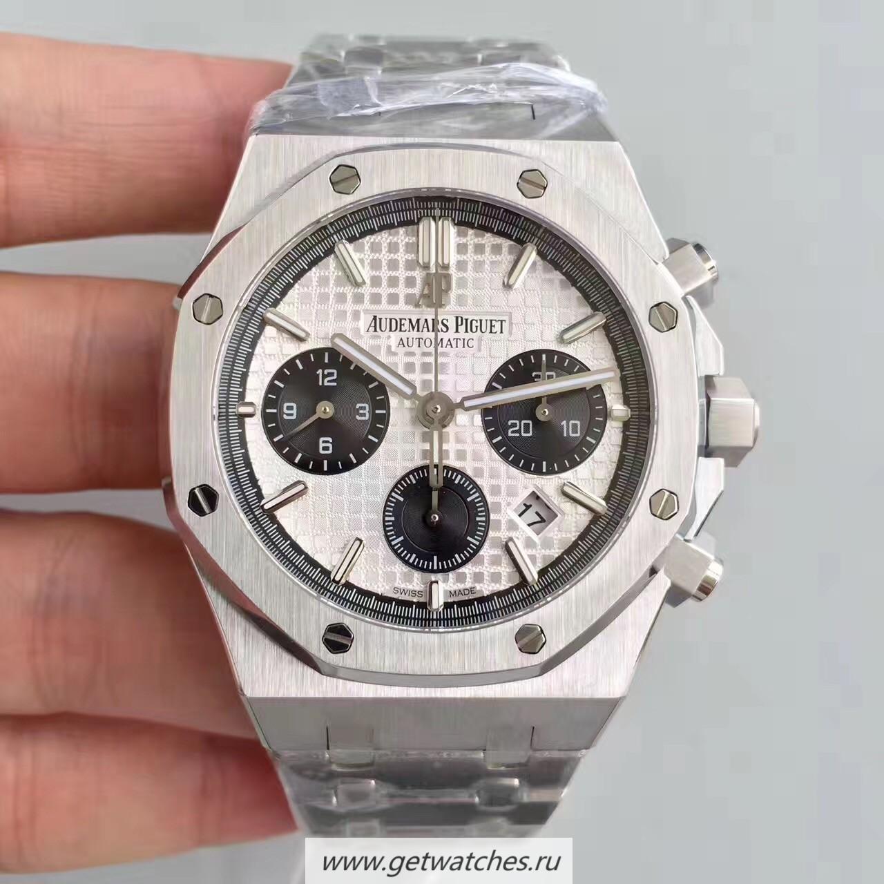 High Quality Audemars P1g*et Royal Oak Chrono 26331 JHF SS White Dial 7750