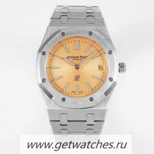 High Quality Audemars P1g*et Royal Oak Extra Thin 39mm 15202 KZF SS Yellow Dial 2121