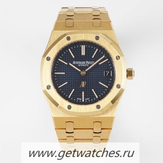 Shop Audemars P1g*et Royal Oak Extra Thin 39mm 15202 KZF Yellow Gold Blue Dial 2121