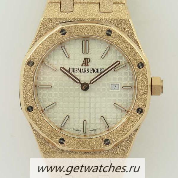 High Quality Audemars P1g*et Royal Oak Frosted Gold Quartz 33mm 67653 OMF Rose Gold Silver Dial 3132