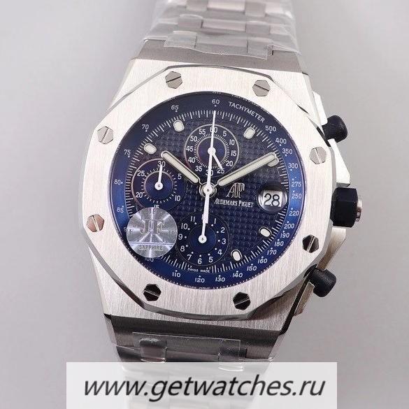 High Quality Audemars P1g*et Royal Oak Offshore 26237 25th Anniversary JF V3 SS Blue Dial 7750