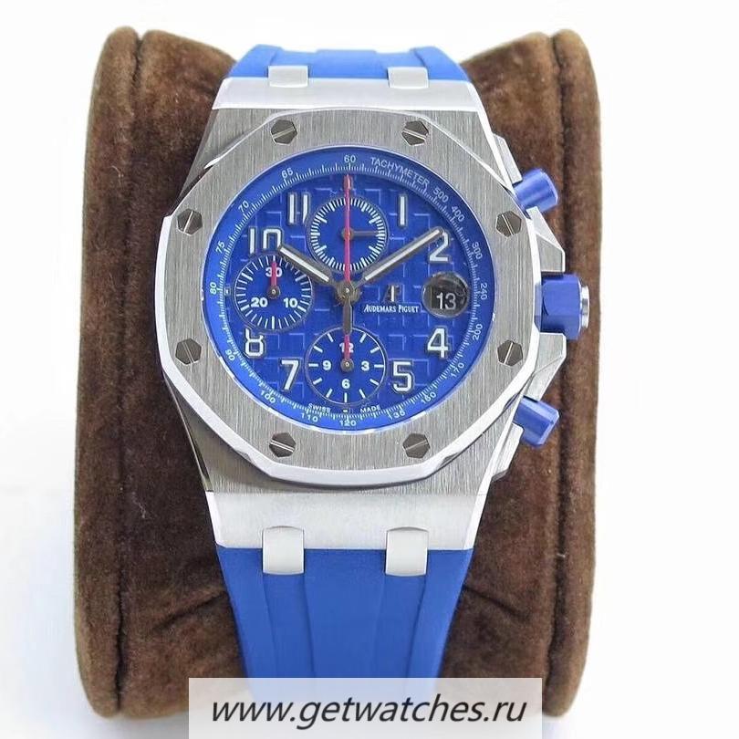 Best Price Audemars P1g*et Royal Oak Offshore Chrono 2018 SIHH 26470 JF V2 SS Blue Dial 3126