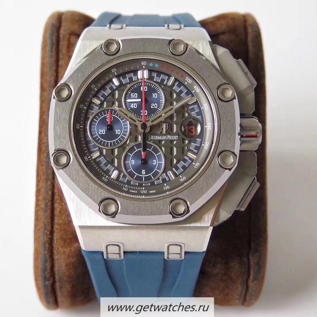 Copy Audemars P1g*et Royal Oak Offshore Michael Schumacher 26568PM JF V8 SS Anthracite Dial 3126