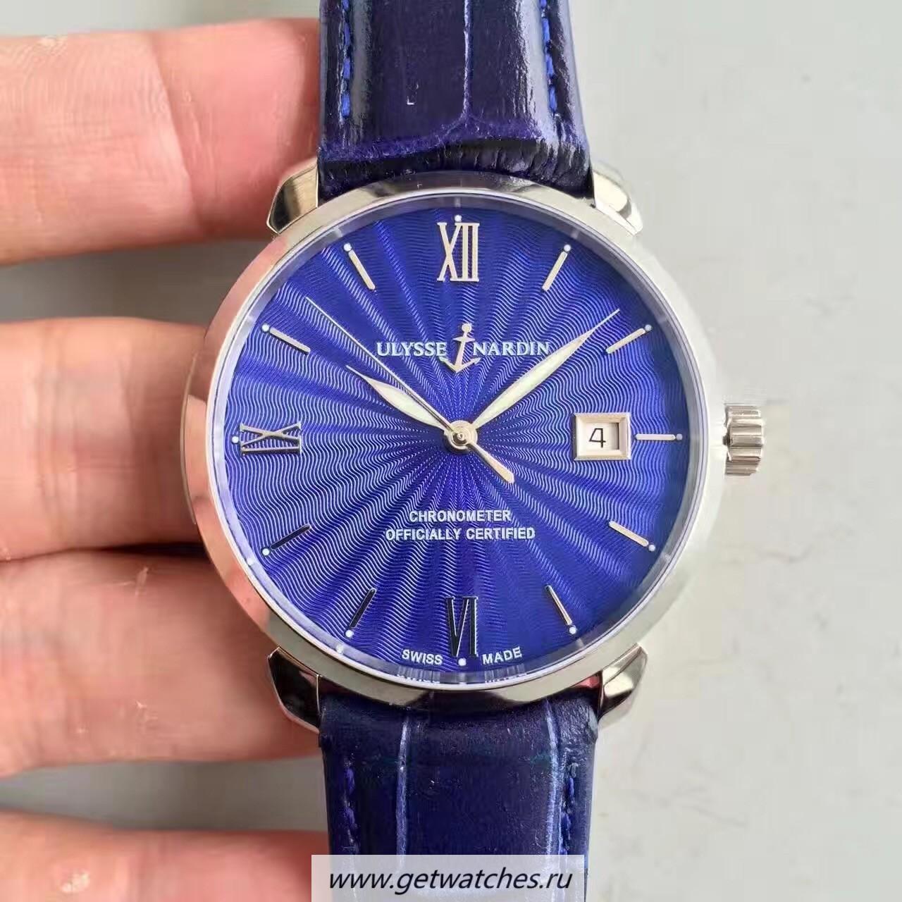 Fake Ulysse Nardin San Marco Classico 8153-111-2-E3 FKF SS Blue Dial UN-815