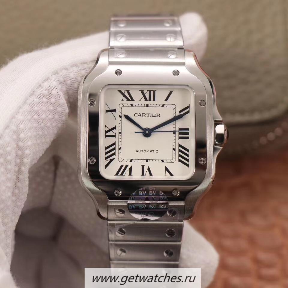 Best Price Ca*t1er Santos WSSA0010 BVF V2 35mm SS White Dial M9015