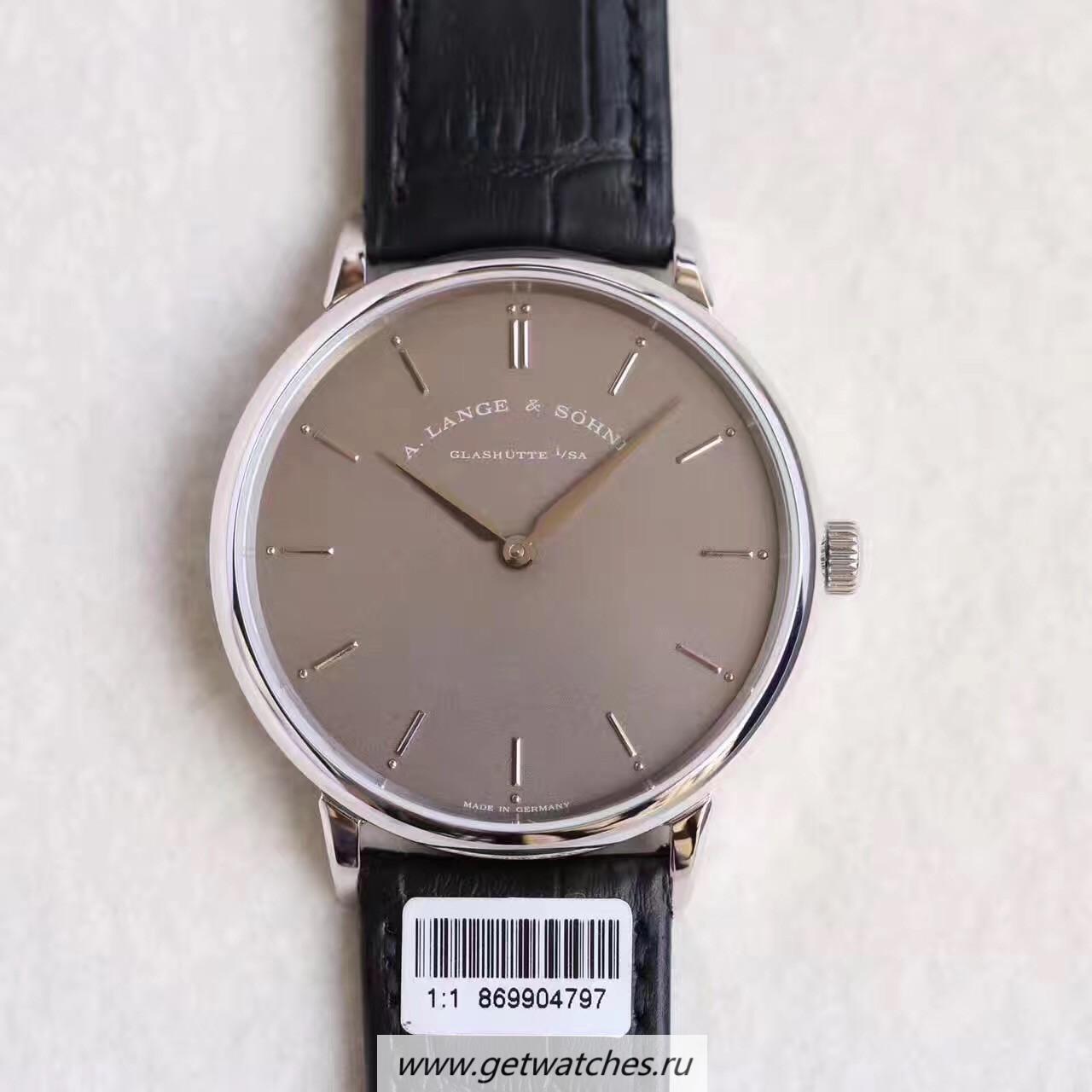 Perfect Replica A. Lange & Sohne Saxonia Thin 211.026 V6F SS Grey Dial M9015