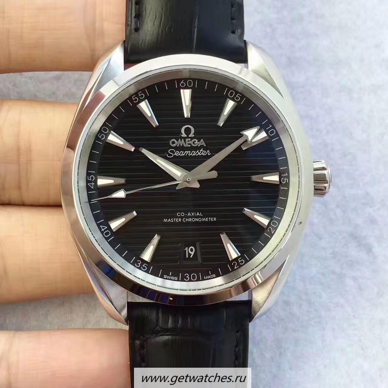 Perfect Replica 0me*ga Planet Ocean Professional Ladies 37mm SS Black Dial movement 8520