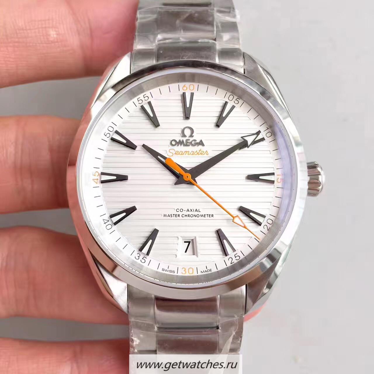 Fake 0me*ga Seamaster Planet Ocean 600M 39.5mm VSF SS White Dial Leather Strap 8800