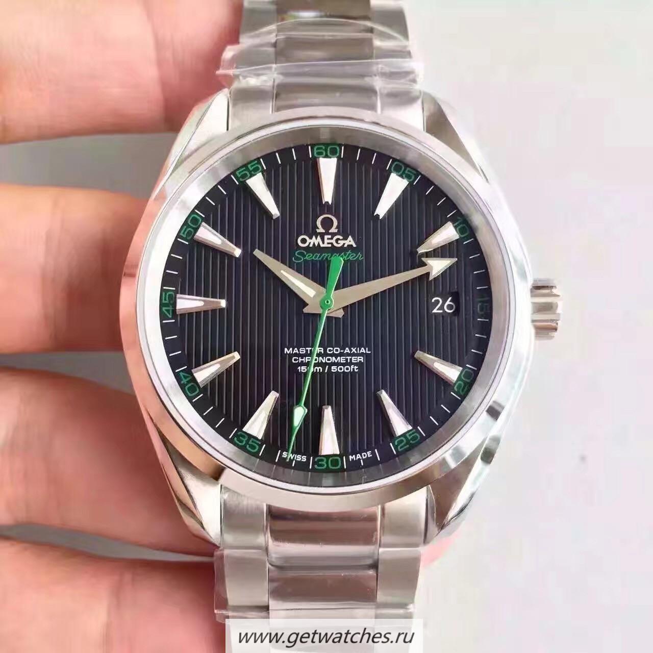 High Quality 0me*ga Seamaster Planet Ocean GMT SS Blue Dial  8605