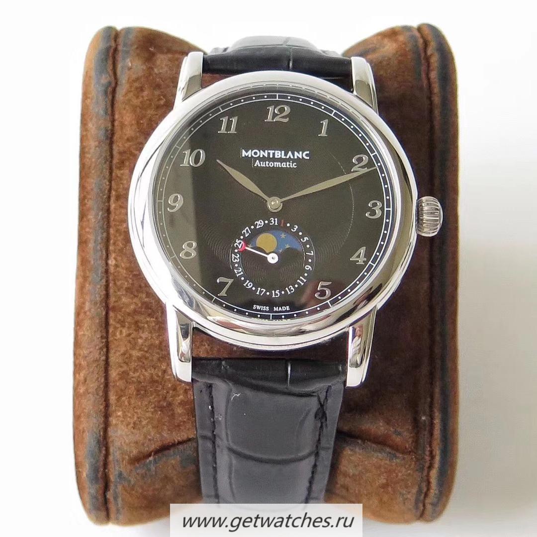 Best Price Montblanc Star Legacy Moonphase 42mm U0116508 MBLF SS Black Dial MB 24.19