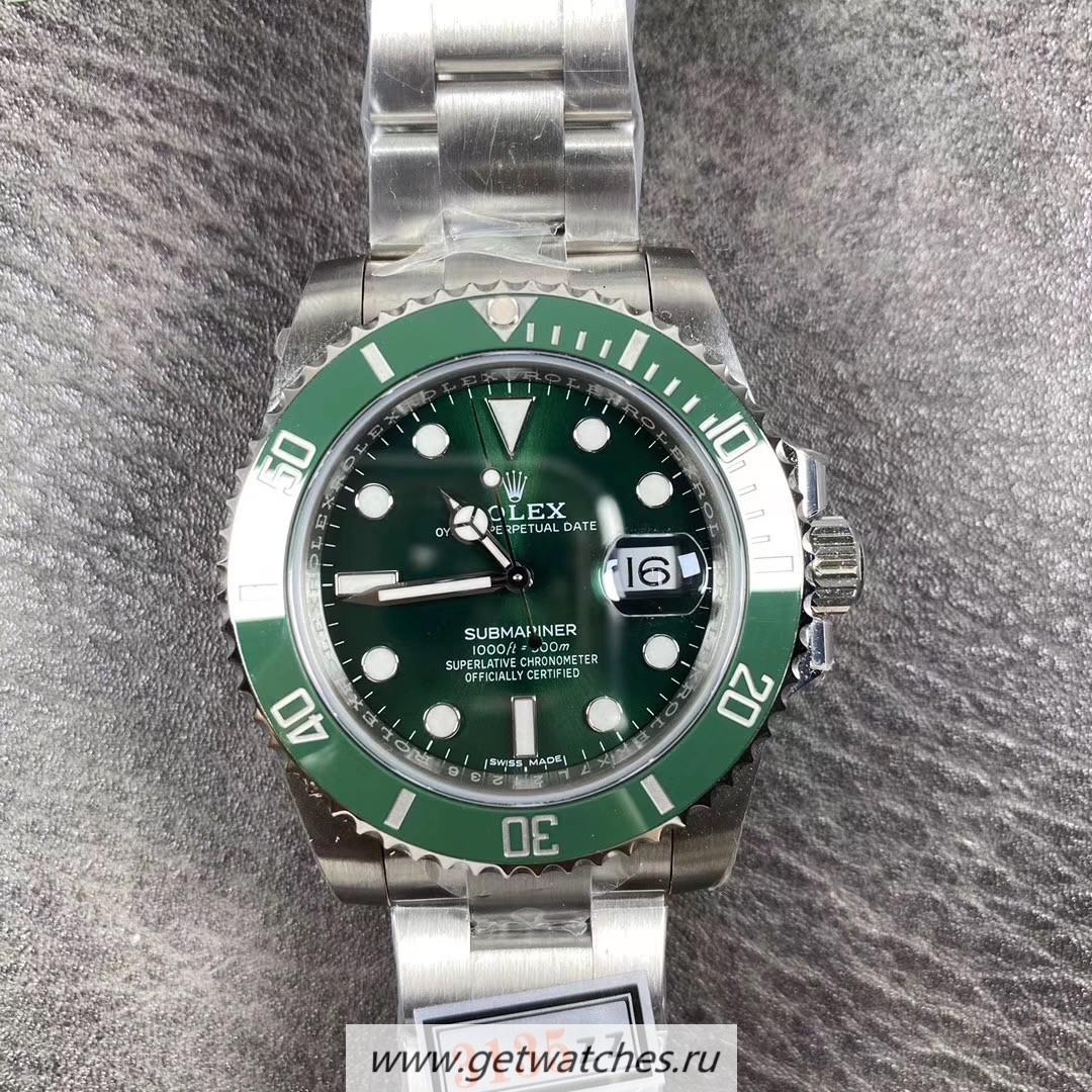 Copy R01ex Submariner Date 116610 LV ZZF V3 SS 904L Green Dial 3135