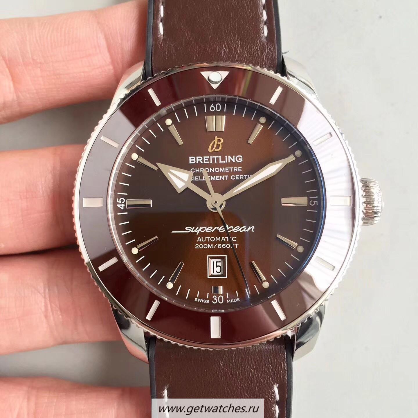 Perfect Replica Breitling S*perocean Heritage II 42M AB201033/Q617/294S/A20D.2 GF SS Chocolate Dial 2824