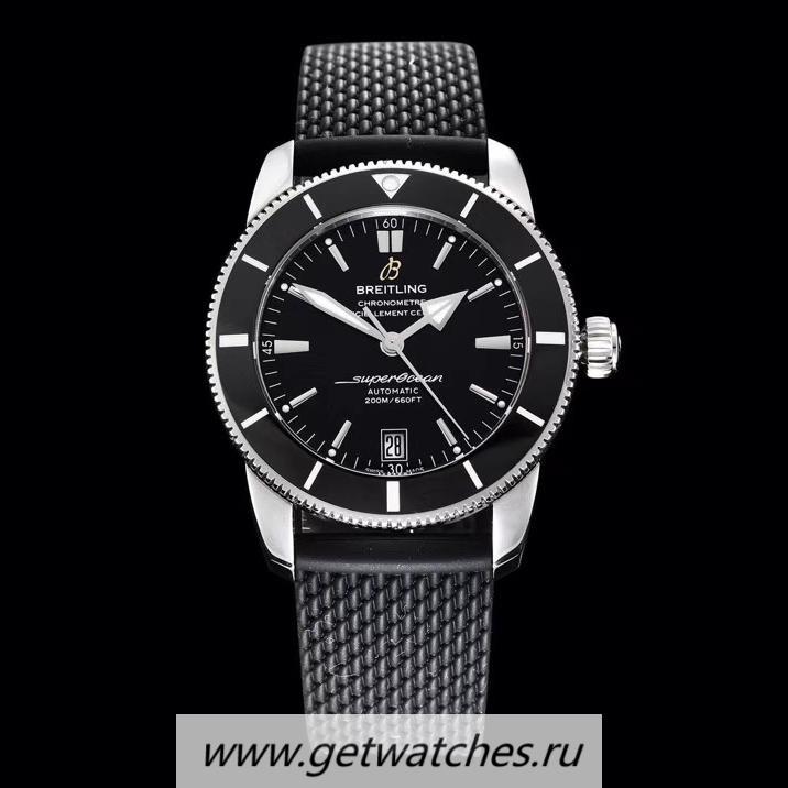 Replica Breitling S*perocean Heritage II 42mm AB201012 GF V2 SS Black Dial 2824