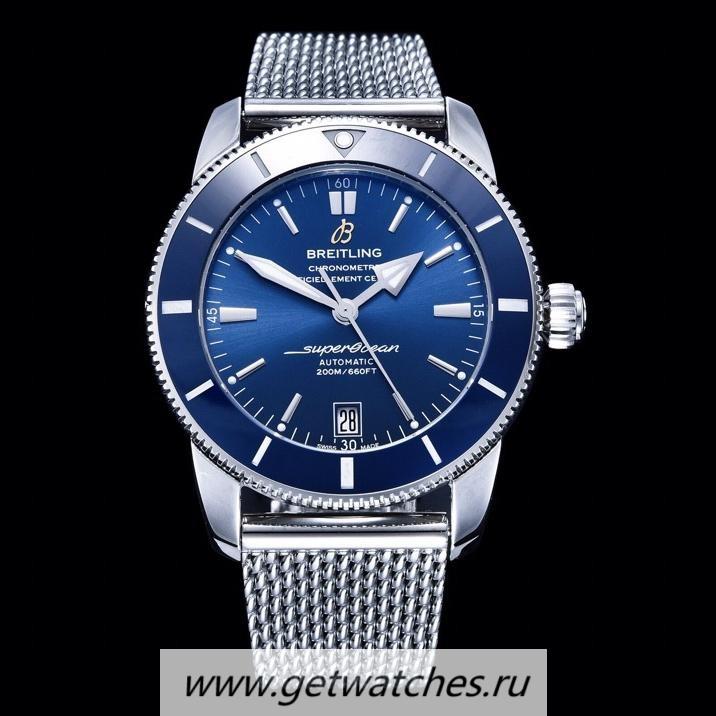High Quality Breitling S*perocean Heritage II 42mm GF SS Blue Dial 2824 V2