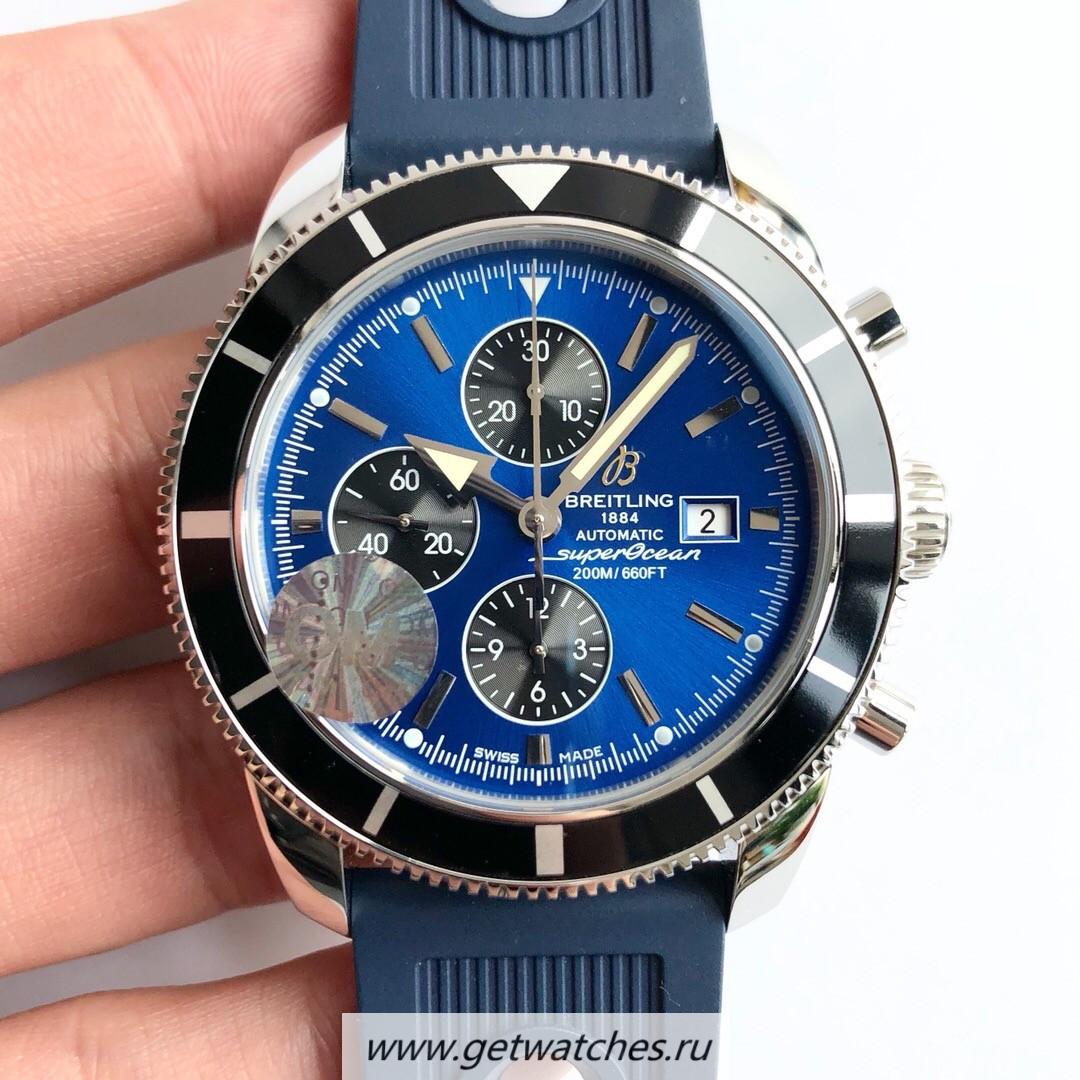 Copy Breitling S*perocean Heritage II Chrono 46 A1331216 OMF SS Blue Dial 7750