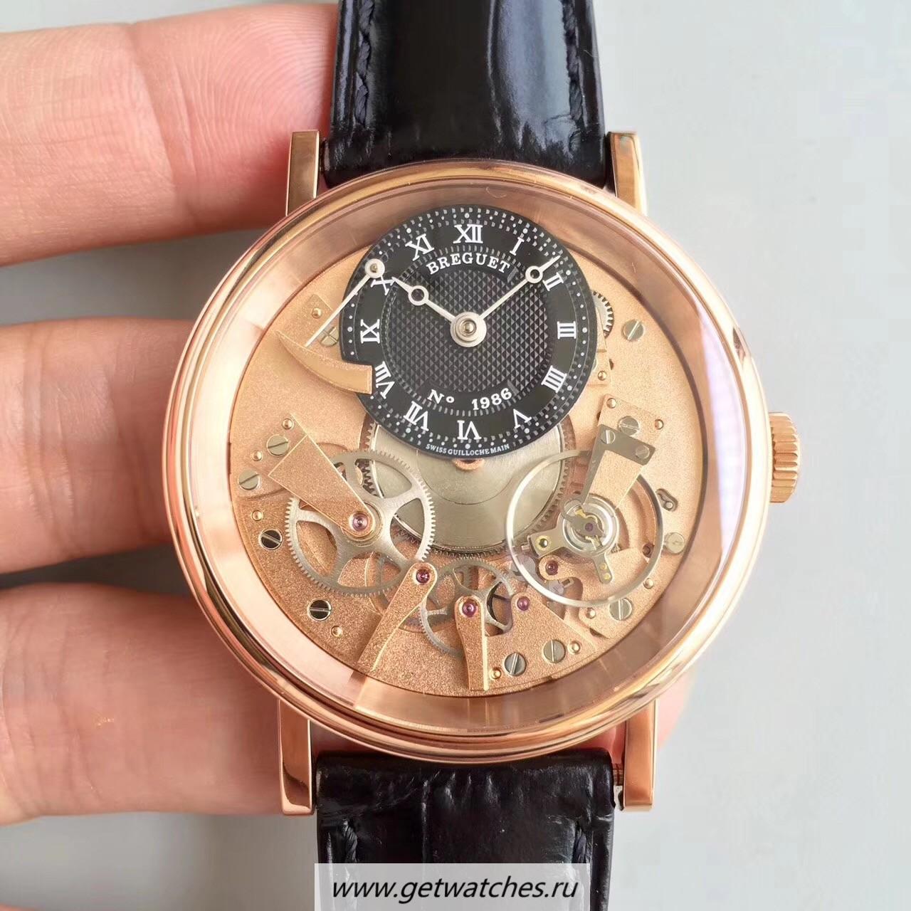 NEW Replica Breguet Tradition 7027 7027BR/R9/9V6 Noob Factory Rose Gold Rose Gold Skeleton Dial 507DR1