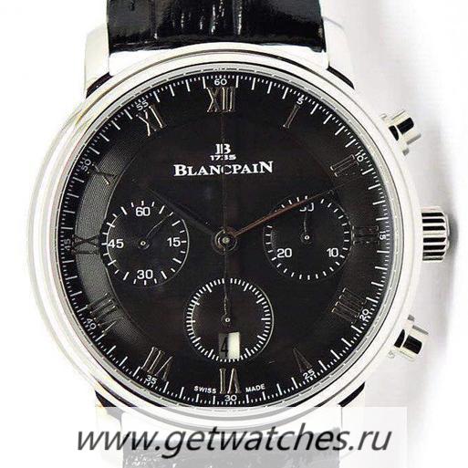 Copy Blancpain Villeret SS Black Dial 7750