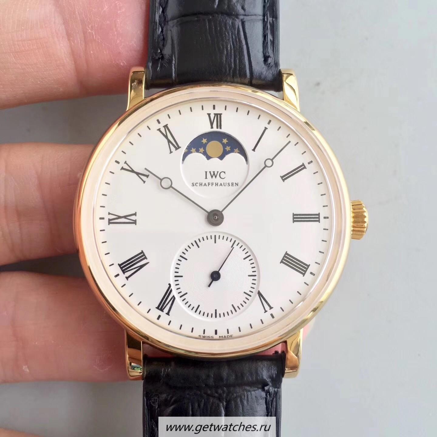 Perfect Replica IWC Vintage Portofino IW544803 VF Yellow Gold White Dial 98800