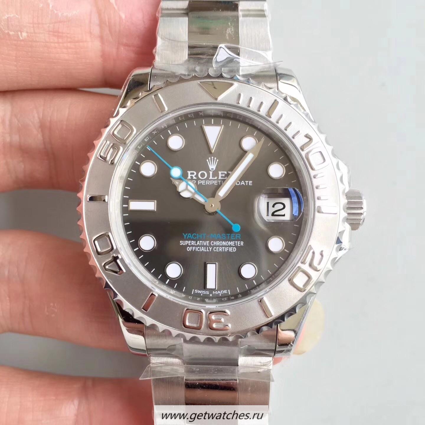 High Quality R01ex Yacht-Master 37 268622 ARF SS 904L Anthracite Dial 2824