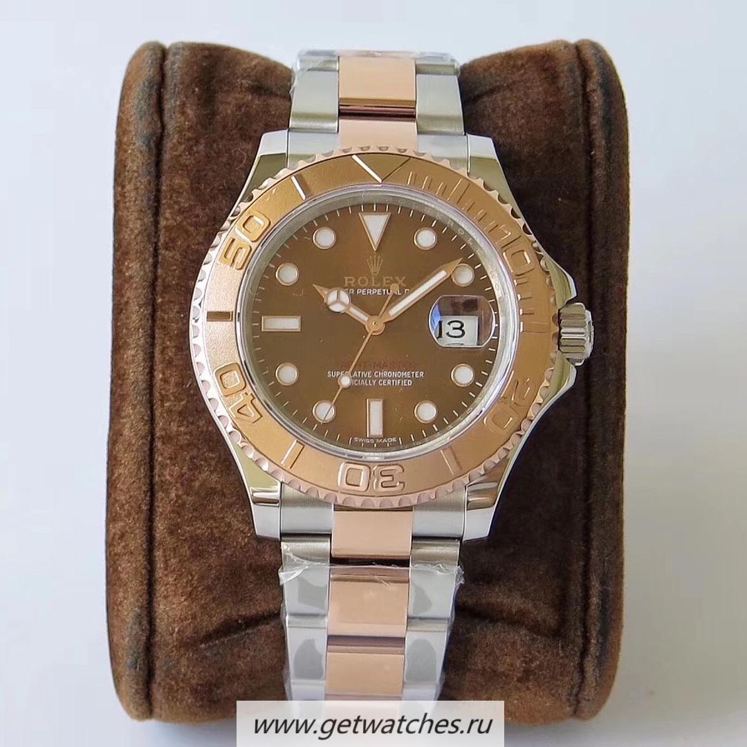 NEW Replica R01ex Yacht-Master 40 116621 VRF SS & 18K Rose Gold Wrapped Chocolate Dial 2824