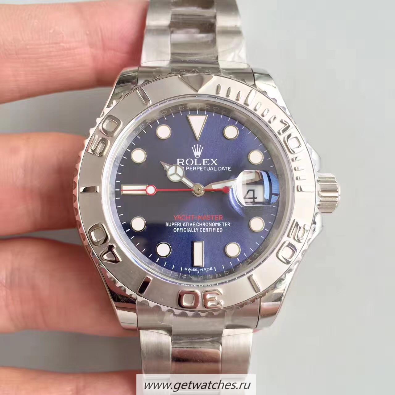 High Quality R01ex Yacht-Master 40 116622 EWF SS Blue Dial 3135