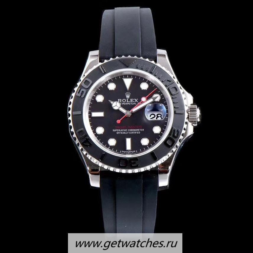 High Quality R01ex Yacht-Master 40 116655 ARF SS Black Dial 2824