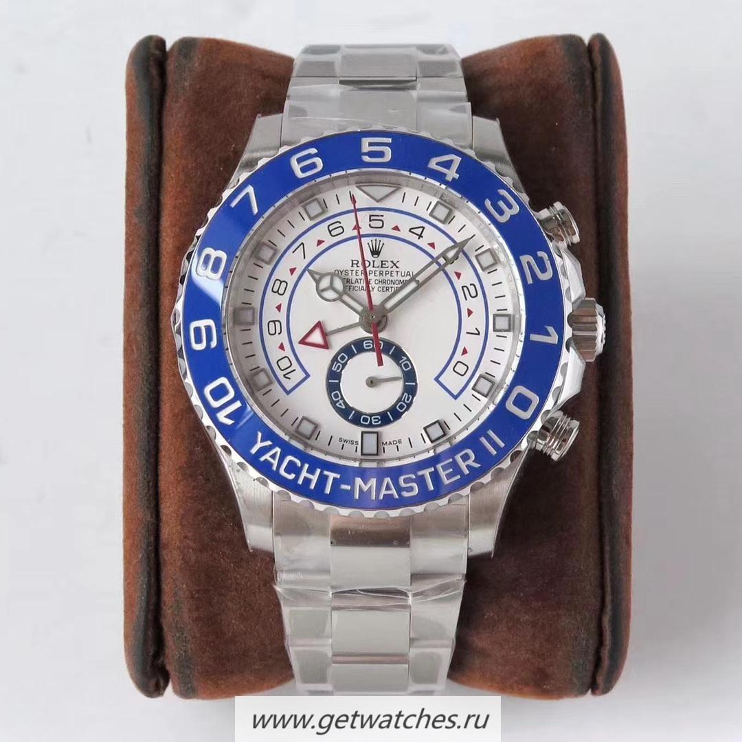 Replica R01ex Yacht-Master II 116680 VRF SS White Dial 7750